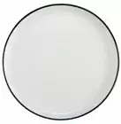 SET OF 4 Silhouette 10.5" Porcelain Dinner Plates w/stripe by BIA Cordon Bleu