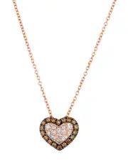 Le Vian 14K Rose Gold 0.39 ct. tw. Diamond Heart Pendant
