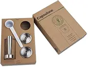 CAPSULONE refillable coffee capsule reusable filter capsule pod fit for illy X1 X7 X9 Y1 Y3 Y5 Y9 machine 2capsule+1tamper