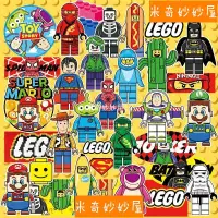 在飛比找蝦皮購物優惠-【米奇】LEGO樂高卡通積木貼紙 行李箱貼紙 貼紙 裝飾貼 