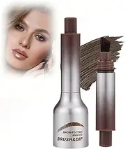 Angled Brush & Dip Liquid Eyebrow Gel,Liquid Eyebrow Brush,Brow-Fection Angled Brush & Dip,Brow Fection Angled Brush & Dip,Eyebrow Dip,Smudge Proof Eyebrow Pencils,Creates Natural Looking Brows (02)