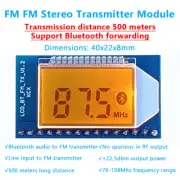 FM Stereo Audio Transmitter Circuit Board Bluetooth 76-108MHz FM Station Module