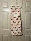 Cozy Moments Collection Cuddly Soft Throw Blanket ~ Light Pink Cat Meow ~ NWT