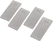 4 Pieces Diamond Sharpening Stone Grindstone Grit Diamond Plate Honeycomb Surface Sharpener Stone Set Tired Edges Grindstone Tool for Kitchen (400# 600# 1000# 1200#)