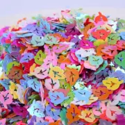 7x10mm Leaves Sequins PVC Loose Sequin Craft Glitter Confetti Nail Art Decor 10g