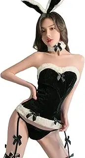 [JINZIJINYU] Lingerie for Women Sexy Ladies Passion Uniform Temptation Bunny Girl Sexy Suit Tights black