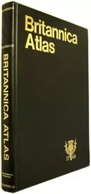 Encyclopaedia Britannica Atlas 1768 large format Book hard cover back map maps