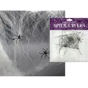 Stretchy White Spider Web Decoration