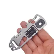 Hot EDC Stainless Steel Key chain Pry Bar Crowbar Pocket Outdoor Multi CardTools