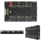 4Pin PWM & 5V 3Pin ARGB Cooler Master 1 to 6 HUB Fan Controller Hub Splitter