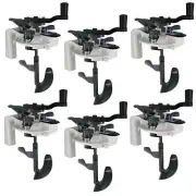 6 Pack Paint Can Mixing Lid & Pouring Spout, 1 Quart Size, Stirring Mix Blade