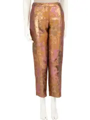 Floral Jacquard Tapered Trousers