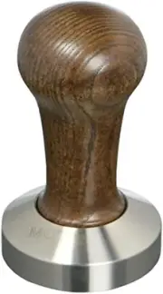 Metallurgica 54 Mm Coffee/Espresso Brown Tamper with Stainless Steel Flat Base
