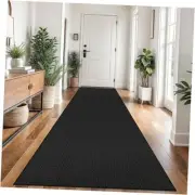 Braided Runner Rug 3x12 Ft Washable Runners for Hallways Non Slip Rubber