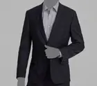 Hugo Boss Men's Black Solid Slim-Fit Superflex Blazer Coat Suit Jacket Size 36S