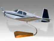 Mooney M20C Desk Wood Airplane New Model Large Scale 1/24