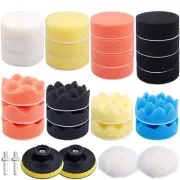 Augshy Polishing Pad, 31 Pcs 3 Inch Polishing Pad Kit, 3 Inch Buffing Pads for D