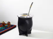 Mate Gourd Cup Camionero + Straw + Gift - Yerba Mate Tea - Handmade - Argentina