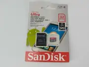 SanDisk 32GB Ultra microSDHC UHS--1 Class 10 Memory Card w/ Adapter 120mb/s