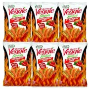 Sensible Portions Garden Veggie Straws SCREAMIN' HOT 4.25 oz, 6 Bags