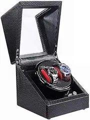 Storage Box Watch Winders Automatic Winder Case 2 Wrist Watches 5 Modes Quiet Motor Suitable Double Automatic Winder(B) LWX