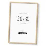 Minimalist 20x30 Frame, Natural Solid Wood 20x30 Poster 20"x30" - 1pk Oak