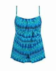 Miraclesuit Cabana Chic Jubilee Tankini Top Women’s Size 12 L57014