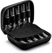 BLLREMIPSUR Essential Oil Carrying Case Holds 10 Bottles (5/10/15ml), Hard Shell Roller Bottles Storage Bag, Travel Portable Essential Oils Bottles Organizer