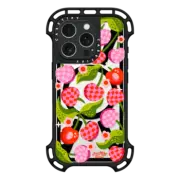 iPhone 16 Pro Ultra Bounce Case MagSafe Compatible Checkered Cherries