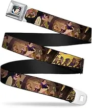 [Buckle-Down] Seatbelt Belt - Snow White & the Seven Dwarfs Scenes (Hot Topic) - 1.0" Wide - 20-36 Inches in Length