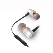 In Ear Heavy Bass Noise Isolating with Microphone Universal Earphone GOLD COLOR