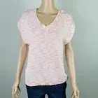 Canyon River Blues Women’s Short Sleeve Blouse Light Pink New Large Y34