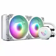V240 Cpu Water Cooler 240mm Radiator White Addressable Rgb Allinone Aio Liquid