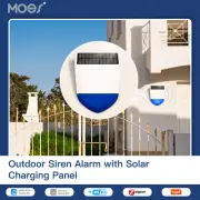 Tuya WiFi Security Sound Light Alarm Solar Charging Sound And Light Sensor Screw
