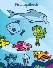 Fischmalbuch 1 by Nick Snels (German) Paperback Book