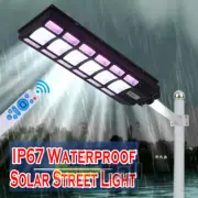 Foco Solar Luces De Calle 100000000LM Lampara Alumbrada Exterior Para Con Sensor