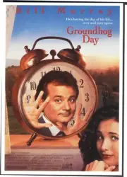 Movie Poster Postcard: GROUNDHOG DAY (Bill Murray). Free UK p&p