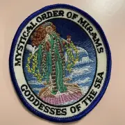 Goddesses of the Sea Patch Mystical Order Of Mirams Mardi Gras Krewe Collectible