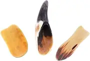 HAKIDZEL 3Pcs Ox Horn Scraping Massage Rods Natural Cow Horn Gua Tools for Face Body Therapy Lightweight Durable Massage for Relaxation and Beauty