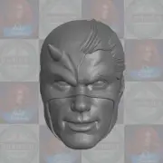 Daredevil Battle Damage mask custom head for Marvel Legends & other figures