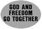 Knockout 261 'God and Freedom Go Together' Hitch Cover