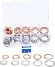 Alipis Drain Plug Washer Set Assorted Gaskets for Oil Pan Drain Plug Replacement Fit for Easy Installation Leakproof Design for Enhanced Engine Performance
