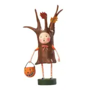 Lori Mitchell Halloween Collection Stumpy Holding a Pumpkin Figurine 14478