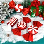 ♥免運熱賣♥聖誕裝飾 糖果裝飾 聖誕節裝飾彩繪糖果40CM聖誕樹掛件掛飾攝影道具商場活動美陳布置