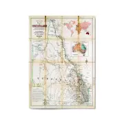 Queensland Australia Vintage Map Wall Art #3