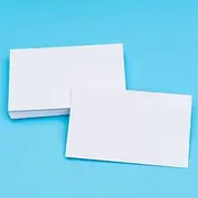 Papa Prints A8 Plain White Card Pack of 100 Blank Business Cards Note Cards 300 GSM Blank Cards for Business, Homework Reminders Cards, Multi Purpose cards