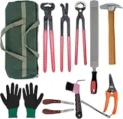 Gtouse 12PCS Farrier Tools Kit