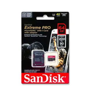 SANDISK Extreme PRO 32G 64G 128G A1/A2 V30 micro SD U3 記憶卡