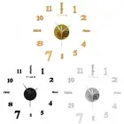 Wall Sticker Set Clock Sticker 3D Acrylic Office Stainless Steel Wall Clock