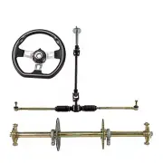 Complete 810mm ATV Go Kart Rear Axle Steering Wheel Kit Drift Trike Buggy Quad